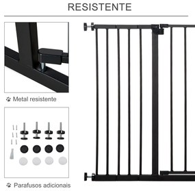 PawHut Barreira de Segurança para Animais de Estimação Extensível para