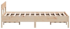 Cama sem colchão 120x190 cm madeira de pinho maciça