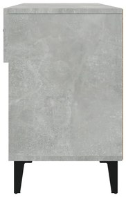 Sapateira 102x35x55 cm madeira processada cinzento cimento