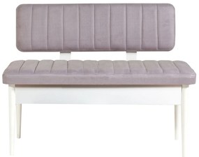 Conjunto de Mesa de Jantar Extensível e Cadeiras Vina – Branco – Mesa: