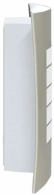 Luzes de Parede Externas 2 pcs Aço Inoxidável Prata IP44