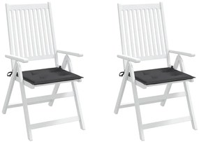 Almofadões p/ cadeiras de jardim 2 pcs tecido oxford antracite