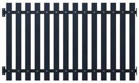 vidaXL Cerca de jardim 170,5x150 cm aço revestido a pó antracite