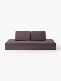 Sofá de brincar modular para crianças em veludo artesanal Mila