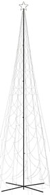 Árvore de Natal em cone 3000 luzes LED 230x800 cm branco quente