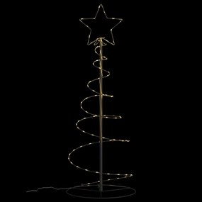 LED Árvore de Natal 80 LEDs Branco Quente 120 cm