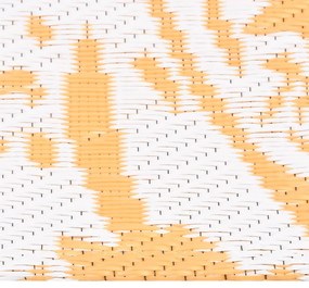 Tapete de exterior 140x200 cm ARAKIL PP amarelo