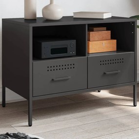 Móvel de TV 68x39x50,5 cm aço preto