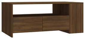 Mesa centro 102x55x42 cm derivados de madeira carvalho castanho