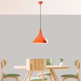 Candeeiro de Teto Bitlis – Laranja – Ø22 h:26 cm
