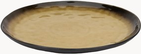 Pratos de jantar em grés com vidrado reativo Pure, conjunto de 2