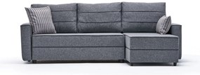 Sofá-Cama de Canto Ece – Cinzento – 242x88x90 cm
