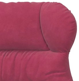 Poltrona Relaxante Vermelha de Veludo