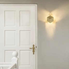 Candeeiro de parede moderno dourado - Cube