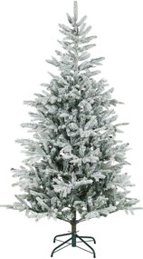 Árvore de Natal Artificial 180 cm Árvore de Natal Nevada com 1207 Ramos Base Dobrável e Fácil de Montar Verde