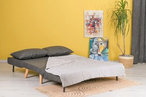 Sofá-Cama 2 Lugares Folde – Cinzento Escuro – 120x79x80 cm