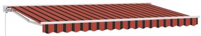 Toldo Retrátil Manual Azul Marinho 400x200 cm