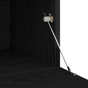 Armários para TV vidaXL 2 pcs com Luzes LED Carvalho Preto Madeira de