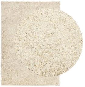 Tapete shaggy de pelo alto PAMPLONA 120x170 cm dourado