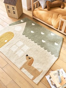 Tapete casa, para criança bege-areia