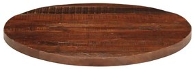 Tampo de mesa redondo Ø80x2,5cm madeira recuperada maciça