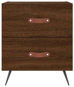 Mesa de cabeceira 2 pcs derivados de madeira carvalho castanho
