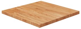 vidaXL Tampo mesa quadrado 50x50x2,5cm carvalho tratado castanho-claro