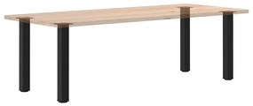 Pés de mesa de console 4 peças, preto, 72-74 cm, aço
