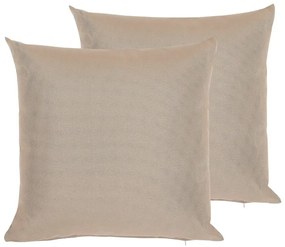 Conjunto de 2 almofadas de jardim cor de areia 40 x 40 cm PALAIROS Beliani