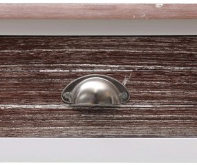 Mesa consola 90x30x77 cm madeira castanho