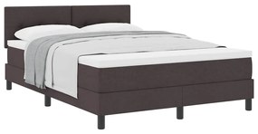 Cama Box Spring com Colchão Castanha 140x200 cm Tecido