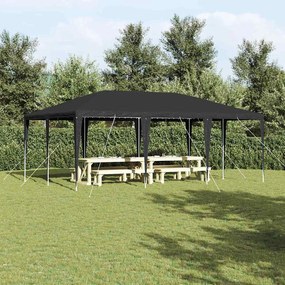vidaXL Tenda de Festa Antracite 600 x 400 x 266 cm Polietileno e Aço