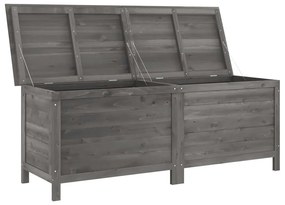 Caixa arrumação p/ jardim 150x50x56,5 cm abeto maciço antracite