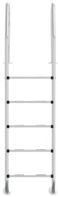 Escada de piscina 54x38x211 cm aço inoxidável 304