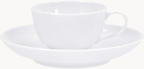 Chávenas de café expresso de porcelana artesanais com pires Urbino, conjunto de 2