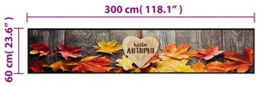 Tapete de cozinha lavável 60x300 cm veludo padrão autumn