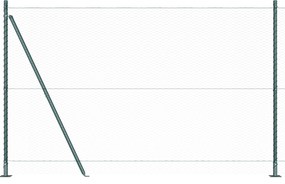 Cerca Hexagonal vidaXL Verde 1.5x50 m Aço