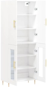 Armário alto 69,5x34x180 cm derivados de madeira branco