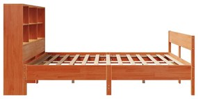 Cama com estante sem colchão 180x200 cm pinho maciço