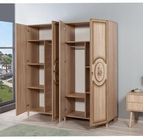 Roupeiro Imaj – Carvalho Sonoma – 180x192x52 cm