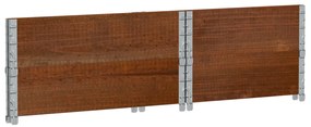 Vaso/floreira para jardim 80x60 cm pinho maciço castanho