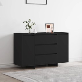 Sideboard Preto 120x41x75 cm Madeira de engenharia