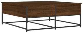 Mesa de centro 100x99x40 cm derivados madeira carvalho castanho