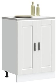 vidaXL Armário base de cozinha Porto derivados de madeira branco