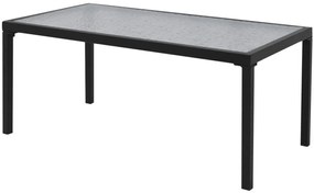 4 pcs conjunto lounge para jardim textilene preto
