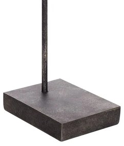 Estatueta decorativa prateada e preta COCKATOO Beliani