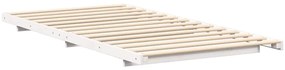 Estrutura de cama de chão Branco 90 x 200 cm