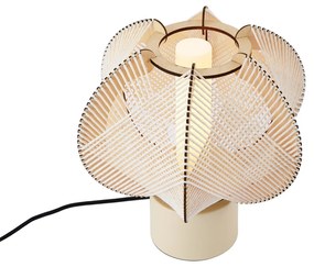 Candeeiro de mesa Japandi bege 32cm - Gertie Japandi