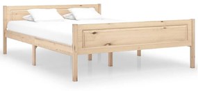 vidaXL Estrutura de cama em pinho maciço 160x200 cm