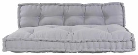 Almofada de Sofá Pallet 2 pcs Cinzeto Poliéster